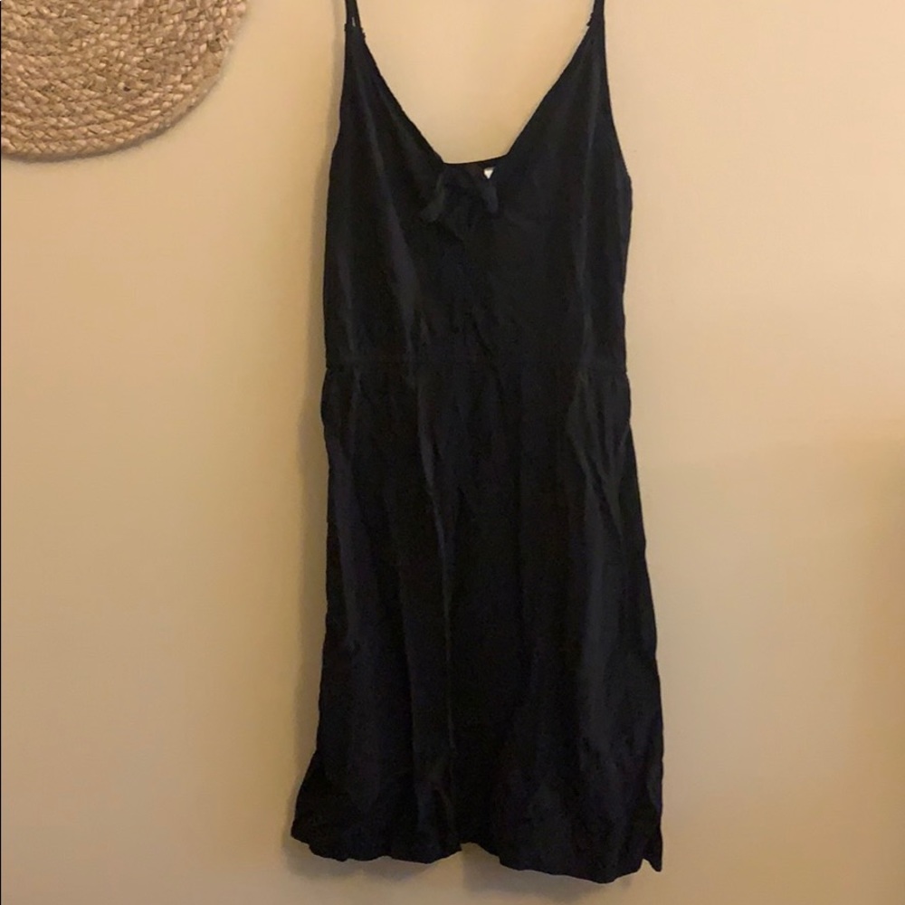 Mini black sun dress